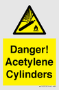 WV10313: Danger! Acetylene Cylinders