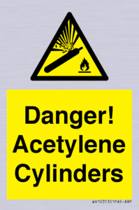 WV10313: Danger! Acetylene Cylinders