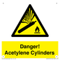 WV10313: Danger! Acetylene Cylinders