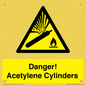 WV10313: Danger! Acetylene Cylinders
