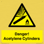 WV10313: Danger! Acetylene Cylinders