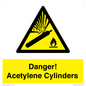 WV10313: Danger! Acetylene Cylinders
