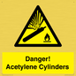 WV10313: Danger! Acetylene Cylinders