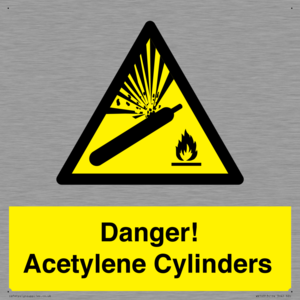 WV10313: Danger! Acetylene Cylinders