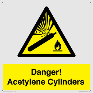 WV10313: Danger! Acetylene Cylinders