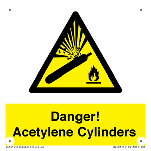 WV10313: Danger! Acetylene Cylinders
