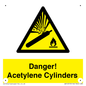 WV10313: Danger! Acetylene Cylinders