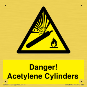 WV10313: Danger! Acetylene Cylinders
