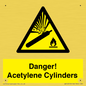 WV10313: Danger! Acetylene Cylinders