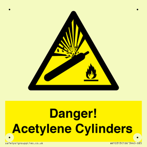 WV10313: Danger! Acetylene Cylinders