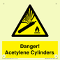 WV10313: Danger! Acetylene Cylinders