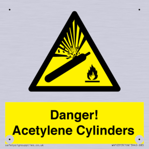 WV10313: Danger! Acetylene Cylinders