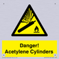 WV10313: Danger! Acetylene Cylinders