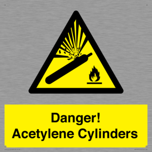 WV10313: Danger! Acetylene Cylinders