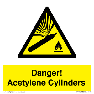 WV10313: Danger! Acetylene Cylinders