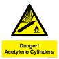 WV10313: Danger! Acetylene Cylinders
