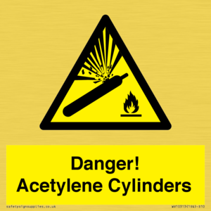 WV10313: Danger! Acetylene Cylinders