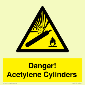WV10313: Danger! Acetylene Cylinders