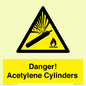 WV10313: Danger! Acetylene Cylinders