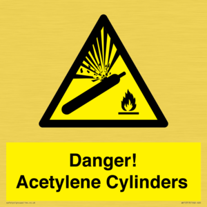 WV10313: Danger! Acetylene Cylinders