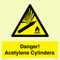 WV10313: Danger! Acetylene Cylinders