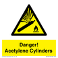WV10313: Danger! Acetylene Cylinders
