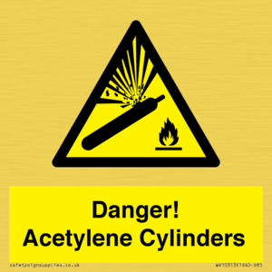 WV10313: Danger! Acetylene Cylinders
