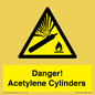 WV10313: Danger! Acetylene Cylinders