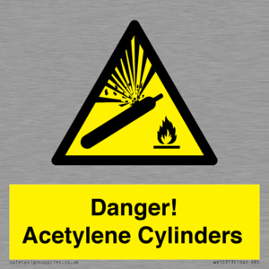 WV10313: Danger! Acetylene Cylinders