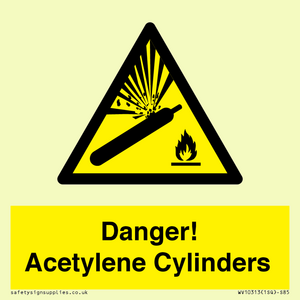 WV10313: Danger! Acetylene Cylinders