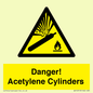 WV10313: Danger! Acetylene Cylinders