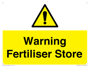 WV10321: Warning Fertiliser Store