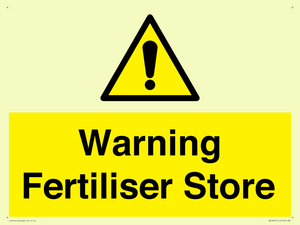 WV10321: Warning Fertiliser Store
