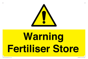 WV10321: Warning Fertiliser Store