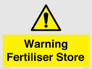 WV10321: Warning Fertiliser Store