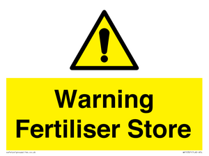 WV10321: Warning Fertiliser Store