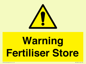 WV10321: Warning Fertiliser Store