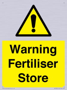 WV10321: Warning Fertiliser Store