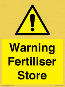 WV10321: Warning Fertiliser Store