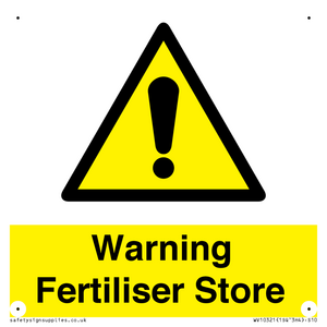 WV10321: Warning Fertiliser Store