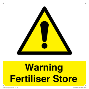 WV10321: Warning Fertiliser Store