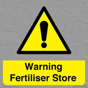 WV10321: Warning Fertiliser Store