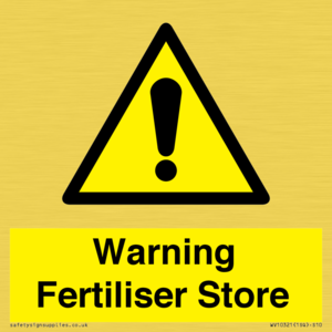 WV10321: Warning Fertiliser Store