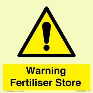 WV10321: Warning Fertiliser Store