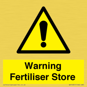 WV10321: Warning Fertiliser Store
