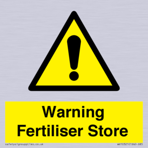 WV10321: Warning Fertiliser Store