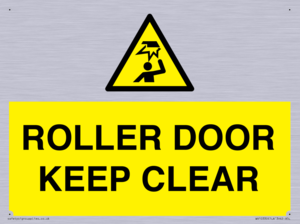 WV10330: ROLLER DOOR KEEP CLEAR