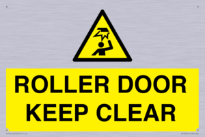WV10330: ROLLER DOOR KEEP CLEAR
