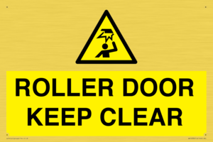WV10330: ROLLER DOOR KEEP CLEAR