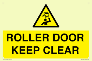 WV10330: ROLLER DOOR KEEP CLEAR